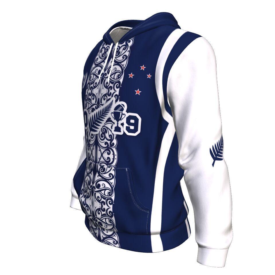 Rugby 2019 Hoodie Maori New Zealand K5 Navy - Vibe Hoodie Shop