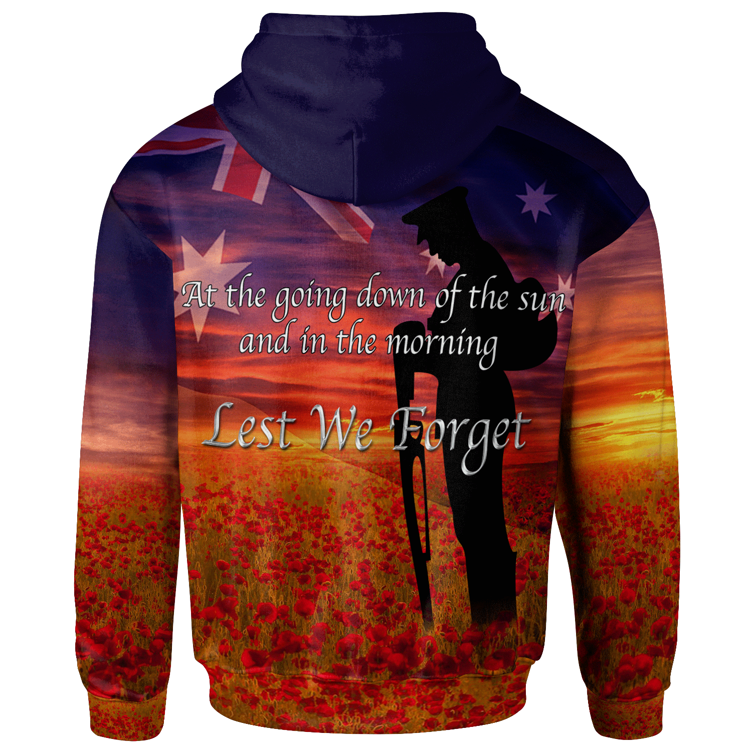 ANZAC Day 2021 Zip - Up Hoodie - Lest We Forget - Vibe Hoodie Shop