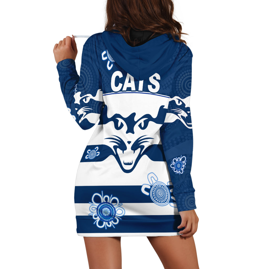 Cats Football Hoodie Dress Geelong Indigenous - Vibe Hoodie Shop