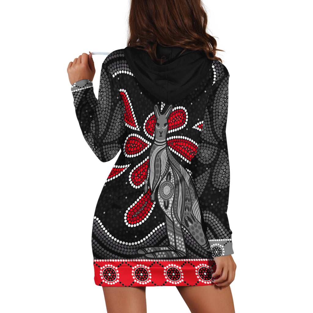 (Custom Personalised) Aboriginal Boomerang Hoodie Dress Kangaroo Australia - Vibe Hoodie Shop