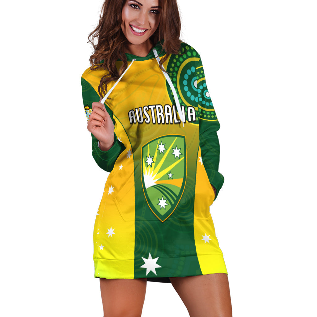 (Custom Personalised) Cricket Australia Hoodie Dress Unique Aboriginal - Vibe Hoodie Shop