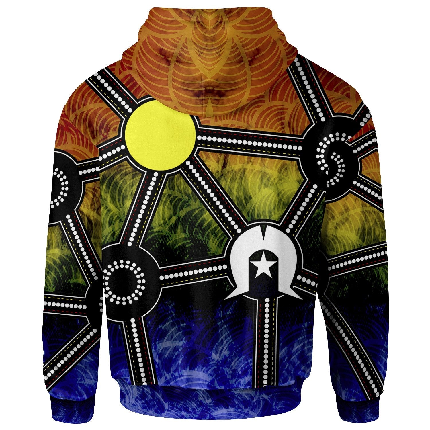 NAIDOC Week 2022 Hoodie, Aboriginal Geometric Style - Vibe Hoodie Shop