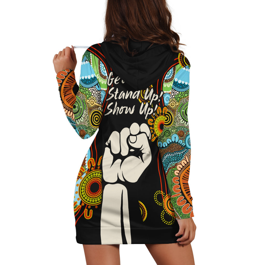 (Custom Personalised) NAIDOC 2022 Hoodie Dress Proud History of Getting Up Standing Up and Showing Up - Vibe Hoodie Shop