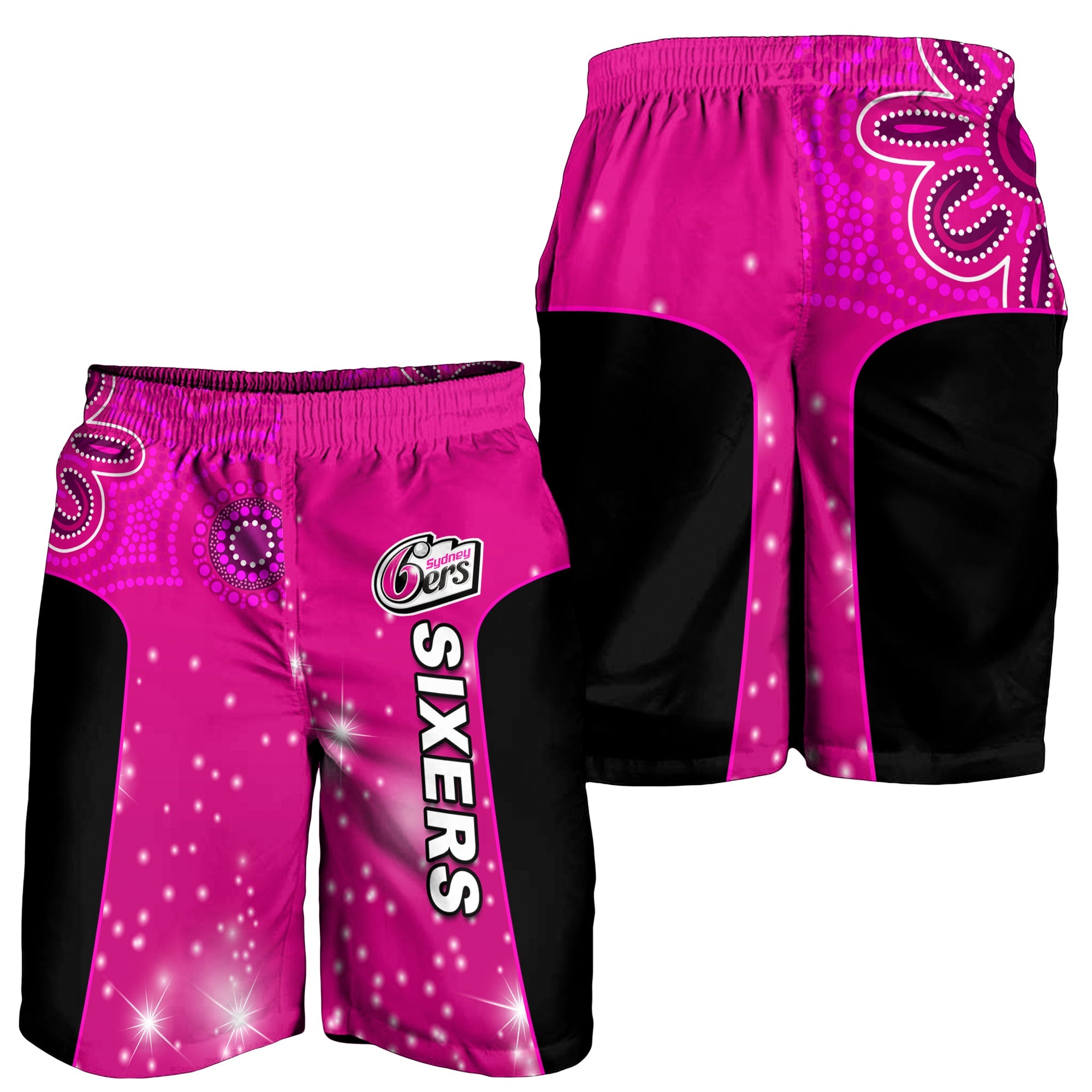 Sydney Sixers Men Shorts Cricket Australia Aboriginal - Vibe Hoodie Shop