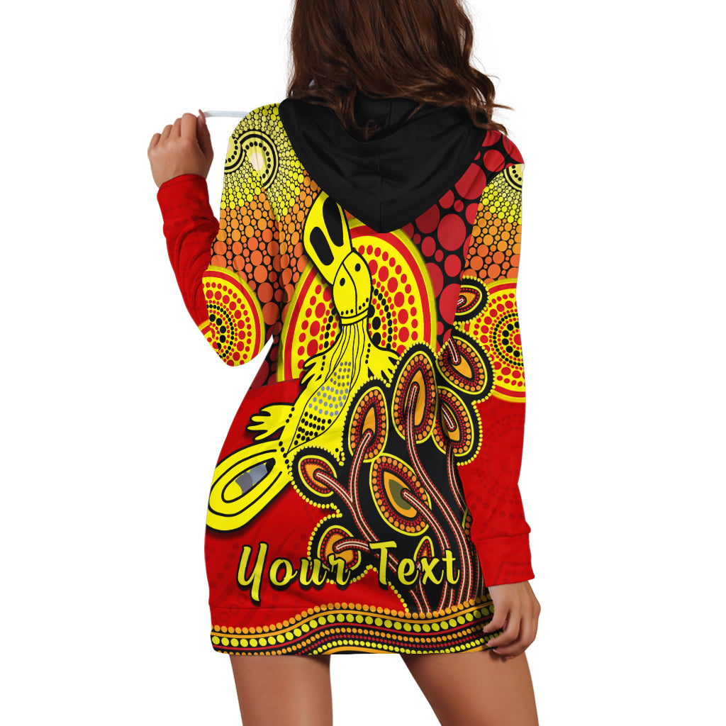 (Custom Personalised) Aboriginal Platypus Hoodie Dress Tree On The Hill Sunshine - Vibe Hoodie Shop