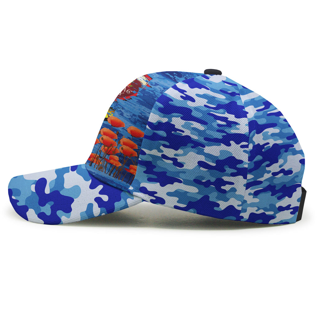 Australia and New Zealand Army Corps Camo Cap - Commemorated ANZAC Day Lest We Forget Cap - Vibe Hoodie Shop