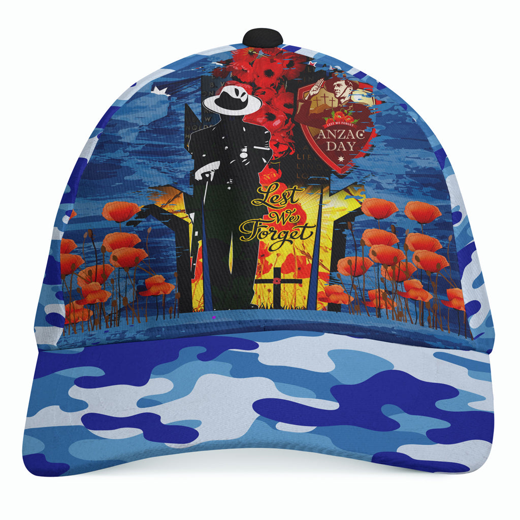 Australia and New Zealand Army Corps Camo Cap - Commemorated ANZAC Day Lest We Forget Cap - Vibe Hoodie Shop