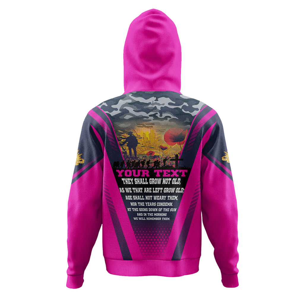 Australia Anzac Camo Hoodie - Custom Anzac Poem Lest We Forget Hoodie - Vibe Hoodie Shop