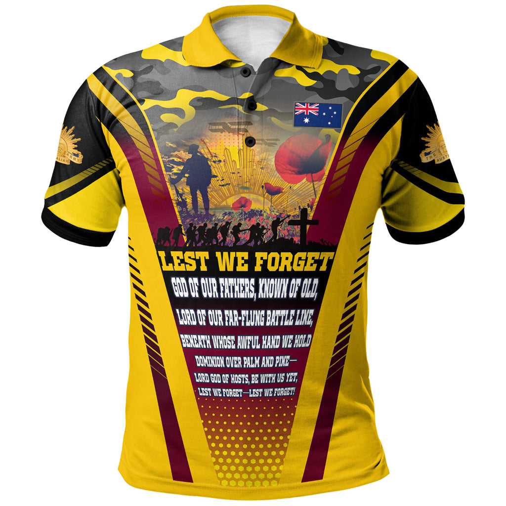 Australia Anzac Camo Polo Shirt - Custom Anzac Poem Lest We Forget Polo Shirt - Vibe Hoodie Shop