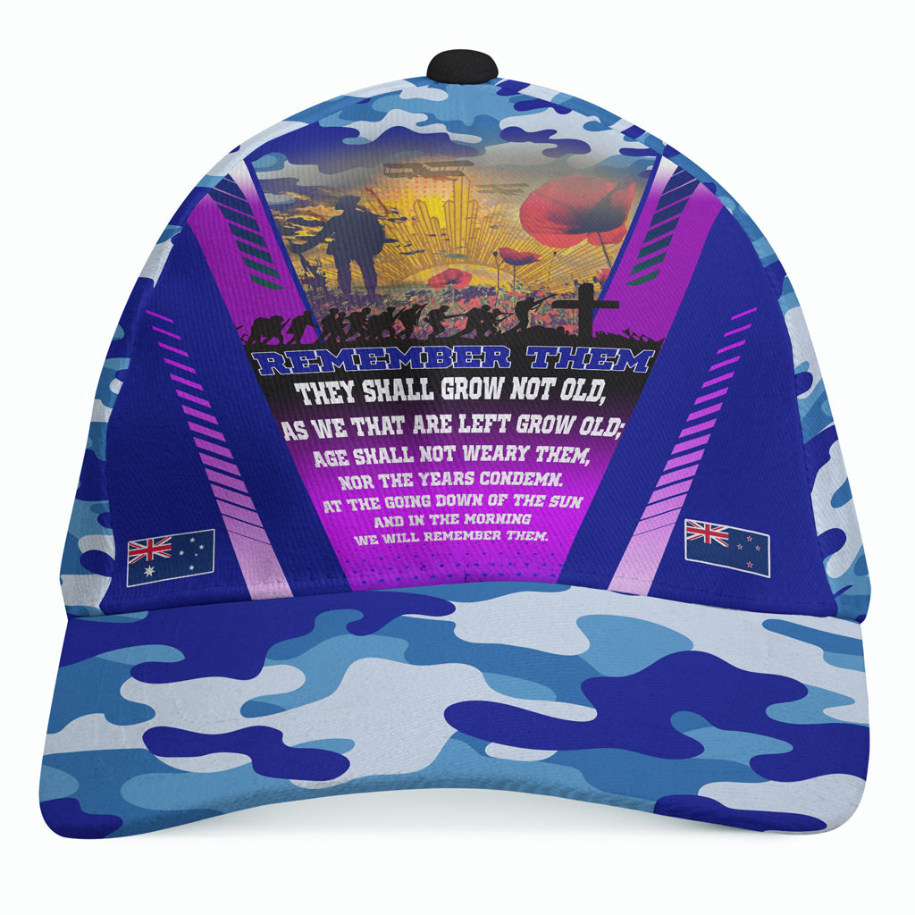 Australia Anzac Camo Cap - Anzac Poem Lest We Forget Cap - Vibe Hoodie Shop