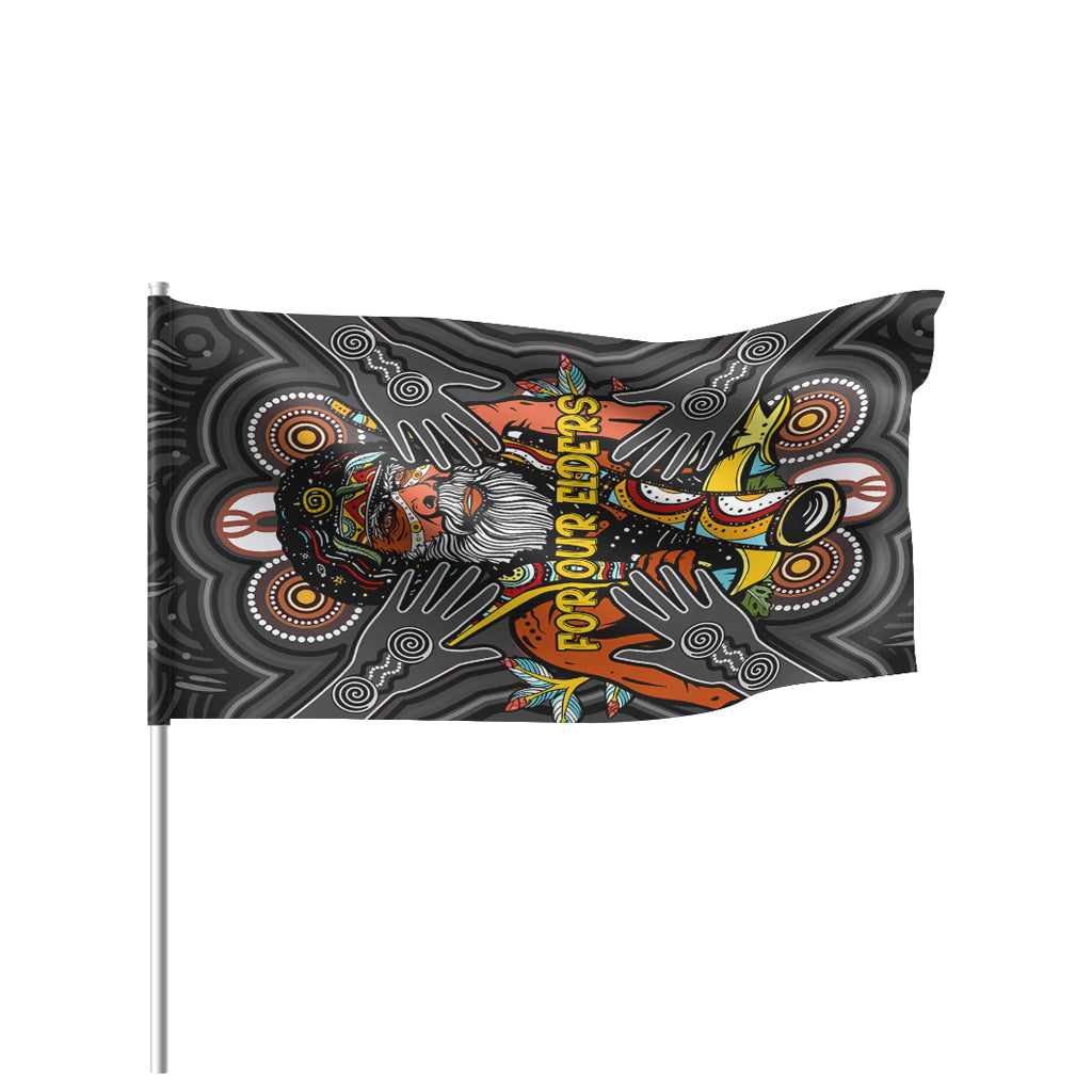 Australia NAIDOC Week Flag - Custom For Our Elders Aboriginal Inspired Flag - Vibe Hoodie Shop