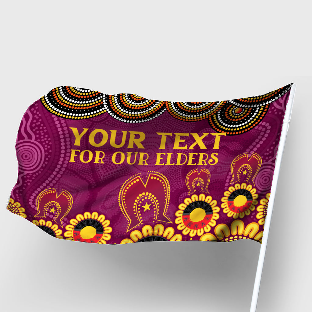 Australia Brisbane City Naidoc Flag - Custom Brisbane City For Our Elders Flag - Vibe Hoodie Shop