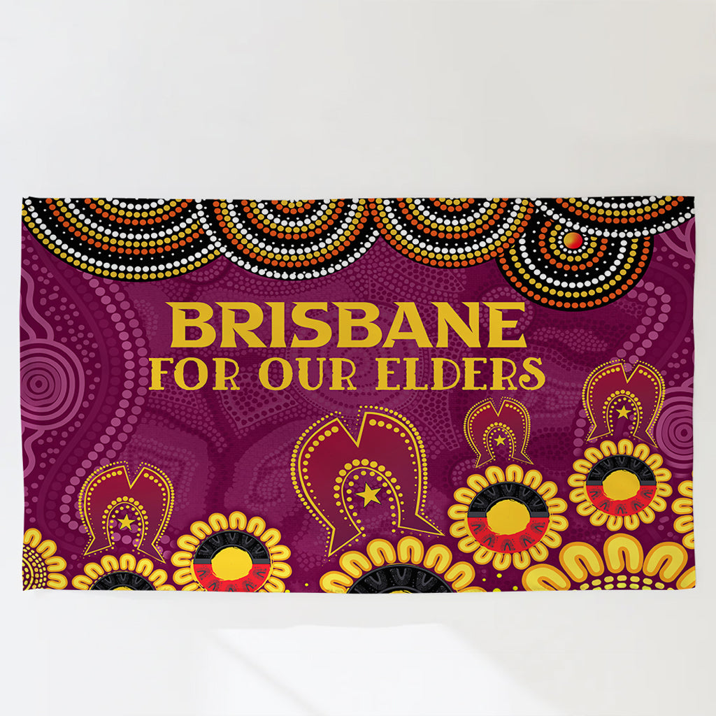 Australia Brisbane City Naidoc Flag - Custom Brisbane City For Our Elders Flag - Vibe Hoodie Shop