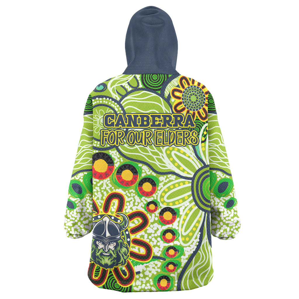 Australia Canberra Naidoc Wearable Blanket Hoodie - Custom For Our Elders Wearable Blanket Hoodie - Vibe Hoodie Shop