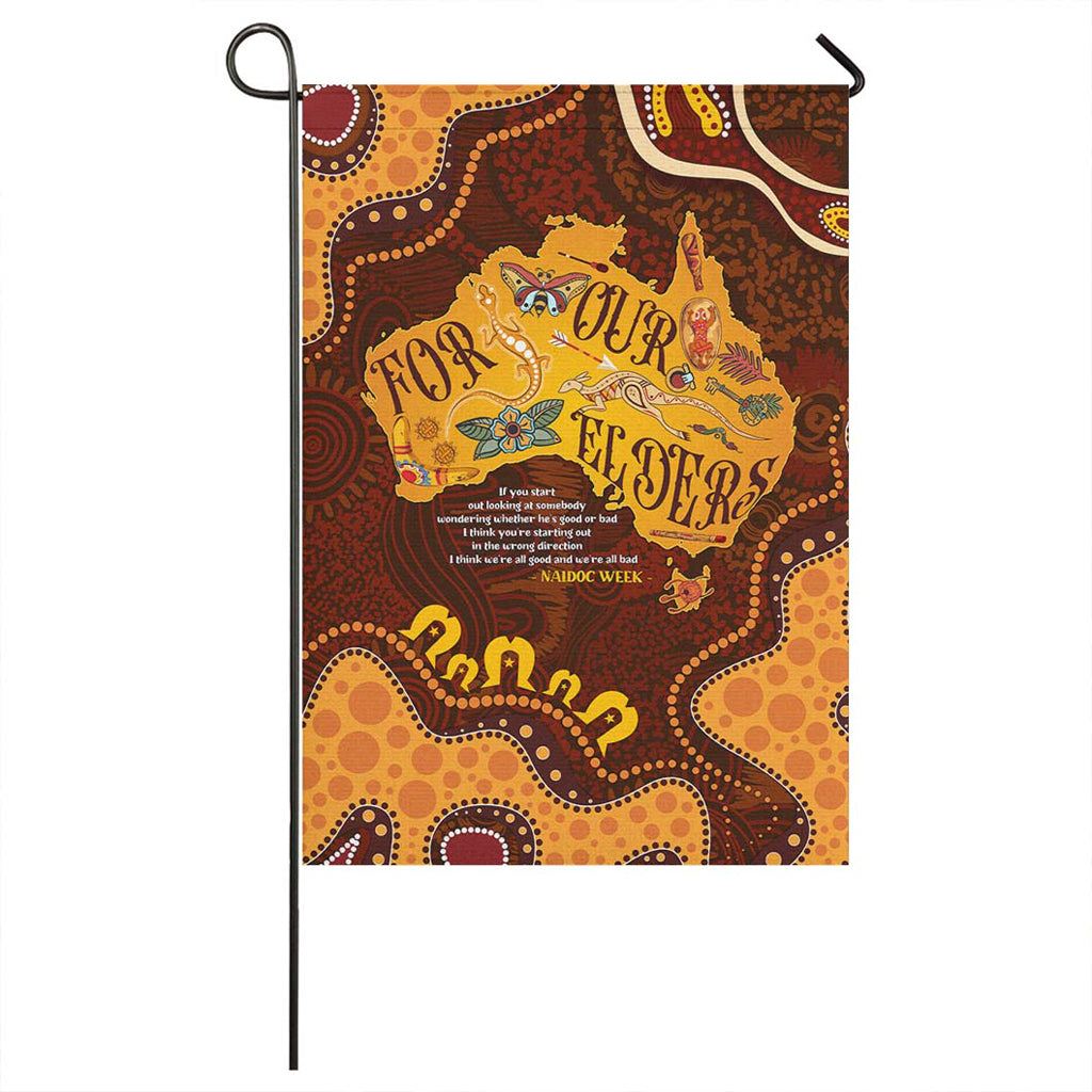 Australia Naidoc Week Flag - Custom For Our Elders Naidoc Quotes Aboriginal Inspired Land Flag - Vibe Hoodie Shop