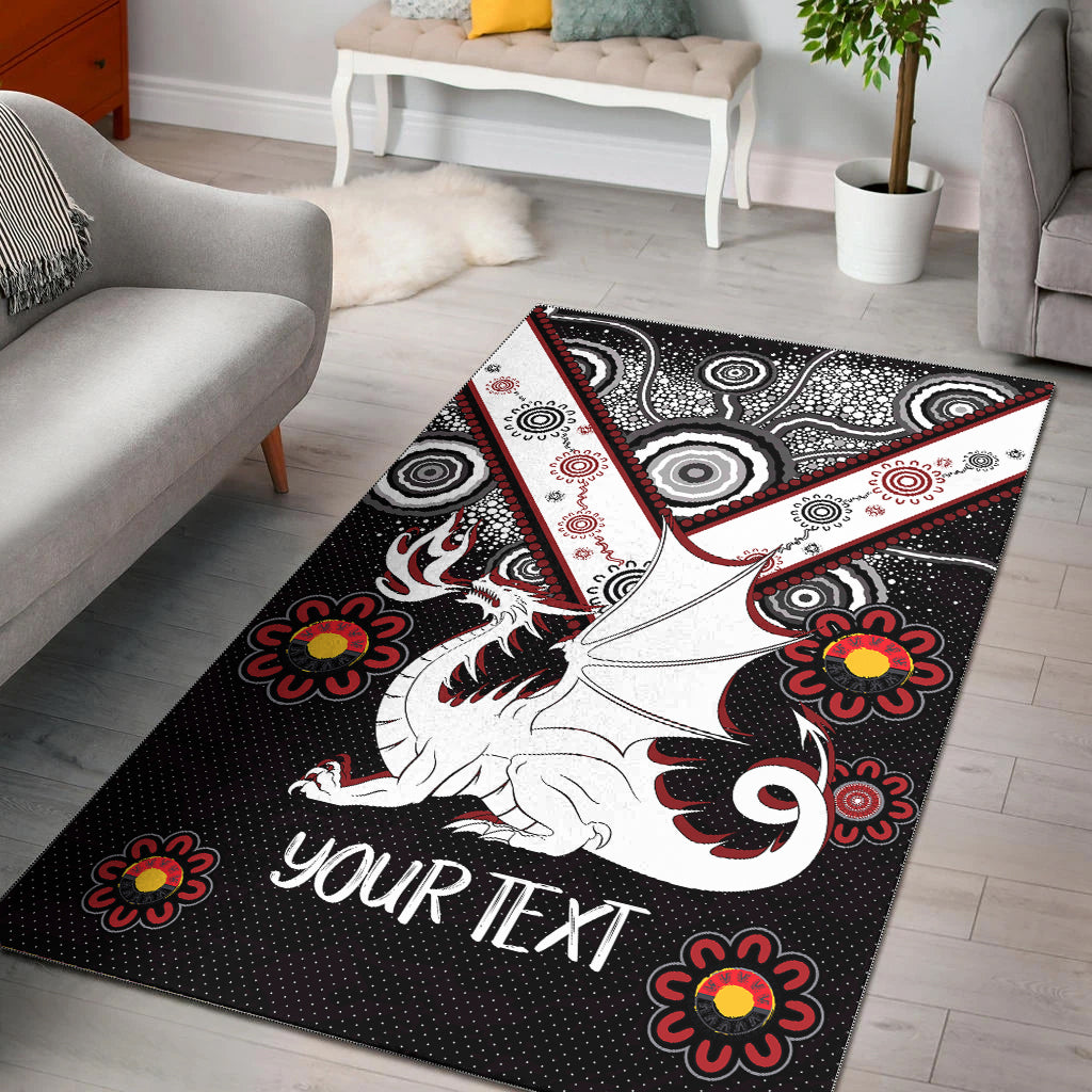 Australia Illawarra and St George Naidoc Area Rug - Custom For Our Elders Boomerangs Area Rug - Vibe Hoodie Shop