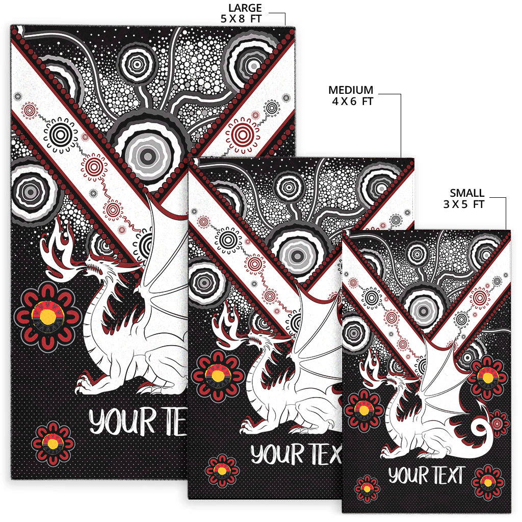 Australia Illawarra and St George Naidoc Area Rug - Custom For Our Elders Boomerangs Area Rug - Vibe Hoodie Shop