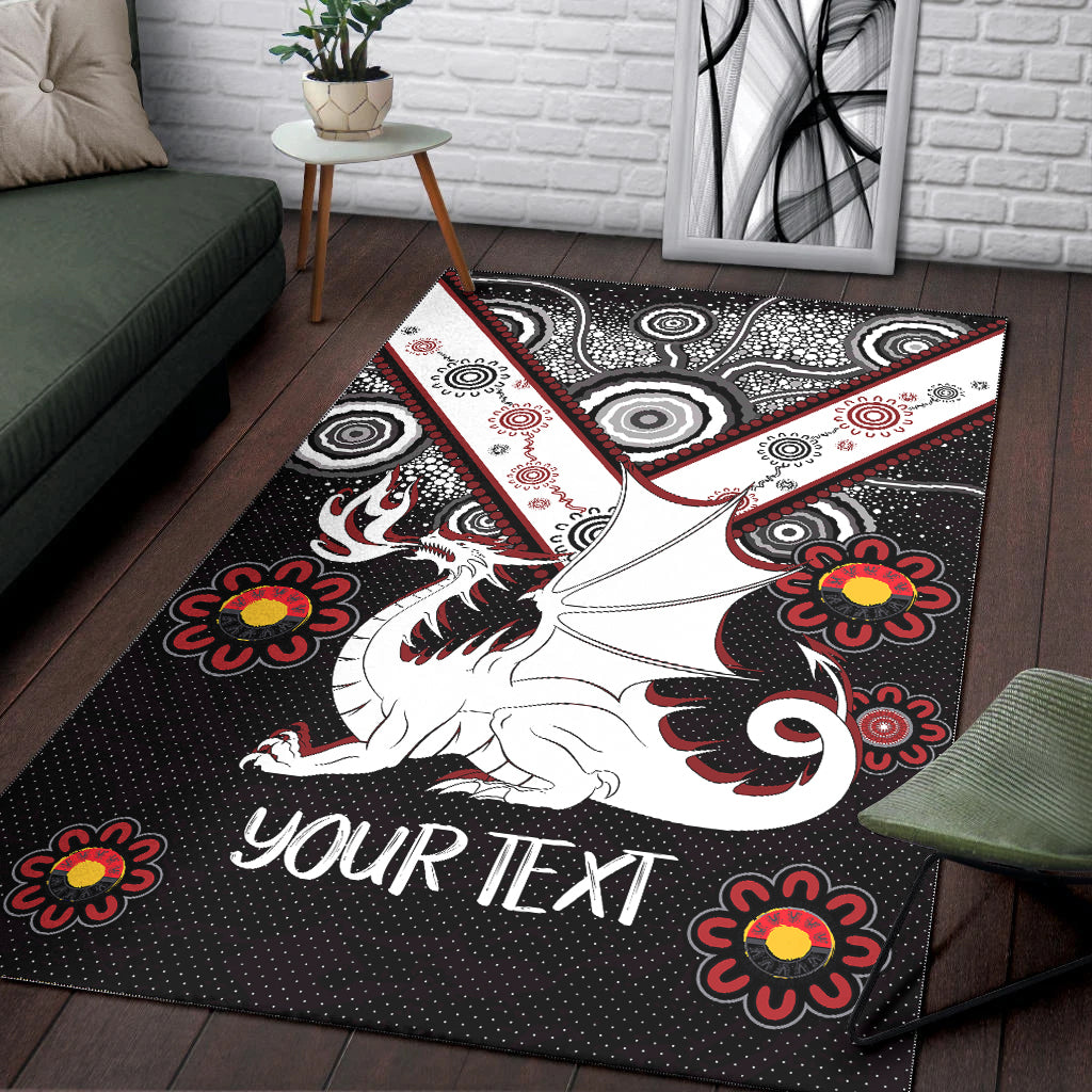 Australia Illawarra and St George Naidoc Area Rug - Custom For Our Elders Boomerangs Area Rug - Vibe Hoodie Shop