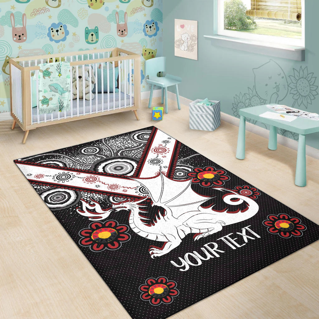 Australia Illawarra and St George Naidoc Area Rug - Custom For Our Elders Boomerangs Area Rug - Vibe Hoodie Shop