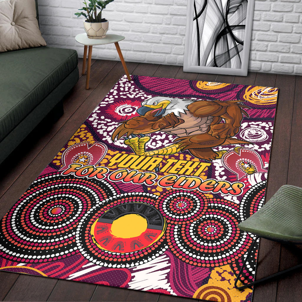 Australia Manly Naidoc Area Rug - Custom For Our Elders Area Rug - Vibe Hoodie Shop