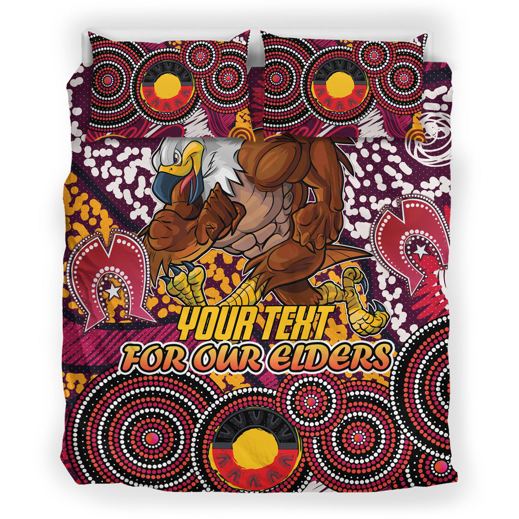 Australia Manly Naidoc Bedding Set - Custom For Our Elders Bedding Set - Vibe Hoodie Shop