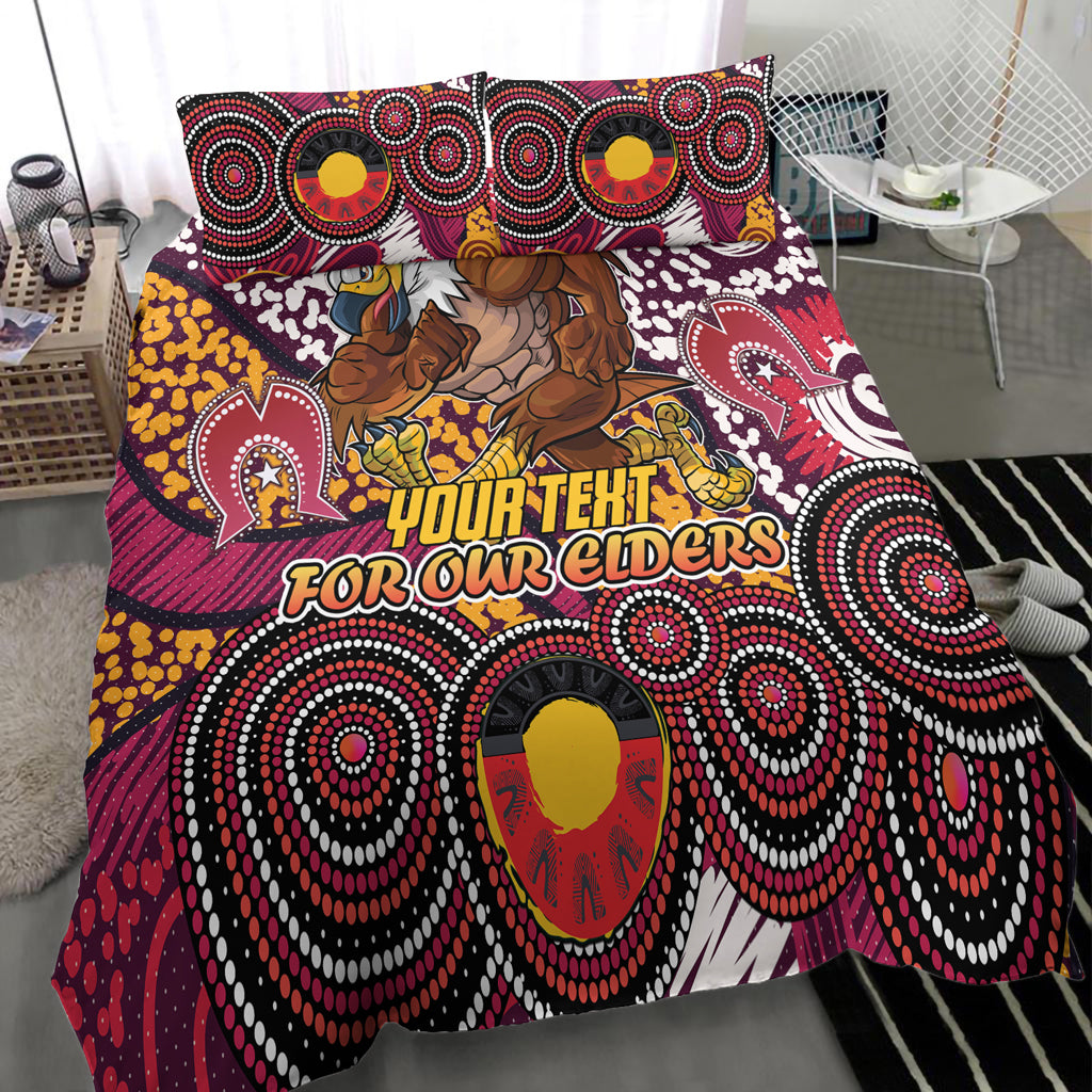 Australia Manly Naidoc Bedding Set - Custom For Our Elders Bedding Set - Vibe Hoodie Shop