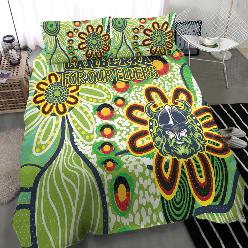 Australia Canberra Naidoc Bedding Set - Custom For Our Elders Bedding Set - Vibe Hoodie Shop