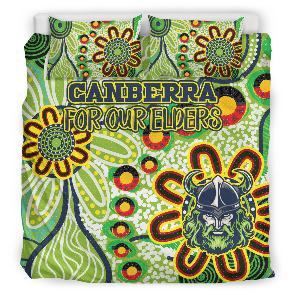 Australia Canberra Naidoc Bedding Set - Custom For Our Elders Bedding Set - Vibe Hoodie Shop