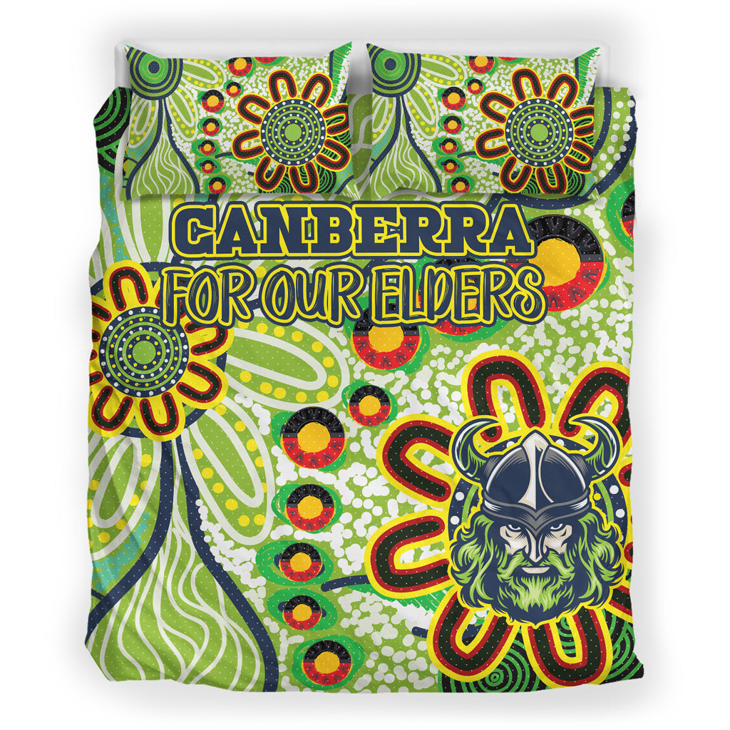 Australia Canberra Naidoc Bedding Set - Custom For Our Elders Bedding Set - Vibe Hoodie Shop