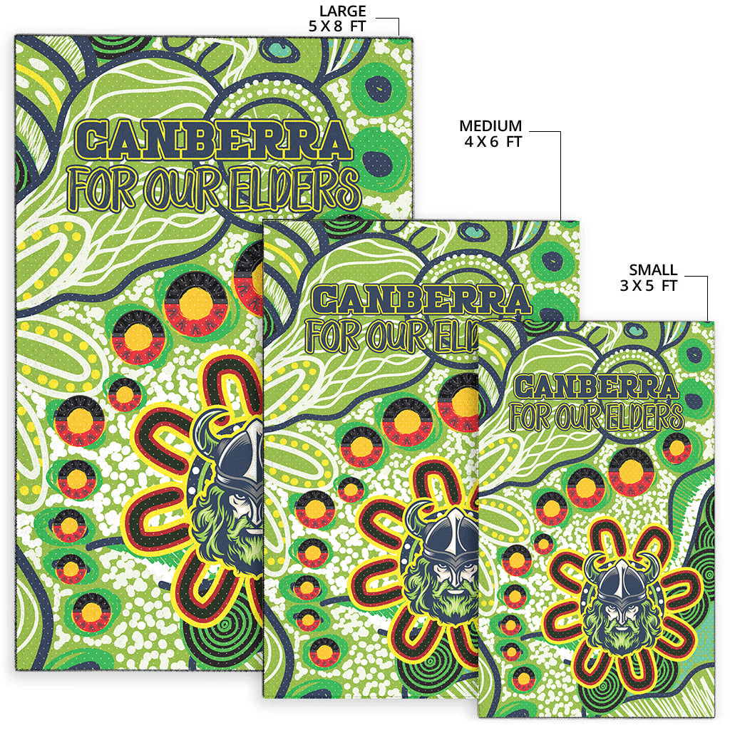 Australia Canberra Naidoc Area Rug - Custom For Our Elders Area Rug - Vibe Hoodie Shop