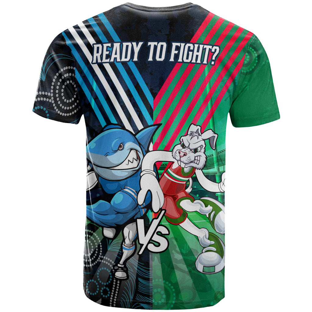 Australia South Sydney VS Cronulla Custom T-shirt - Australia Big Match Proud Of Culture - Vibe Hoodie Shop