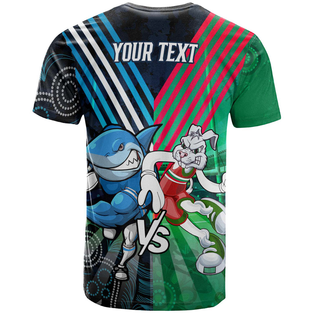 Australia South Sydney VS Cronulla Custom T-shirt - Australia Big Match Proud Of Culture - Vibe Hoodie Shop