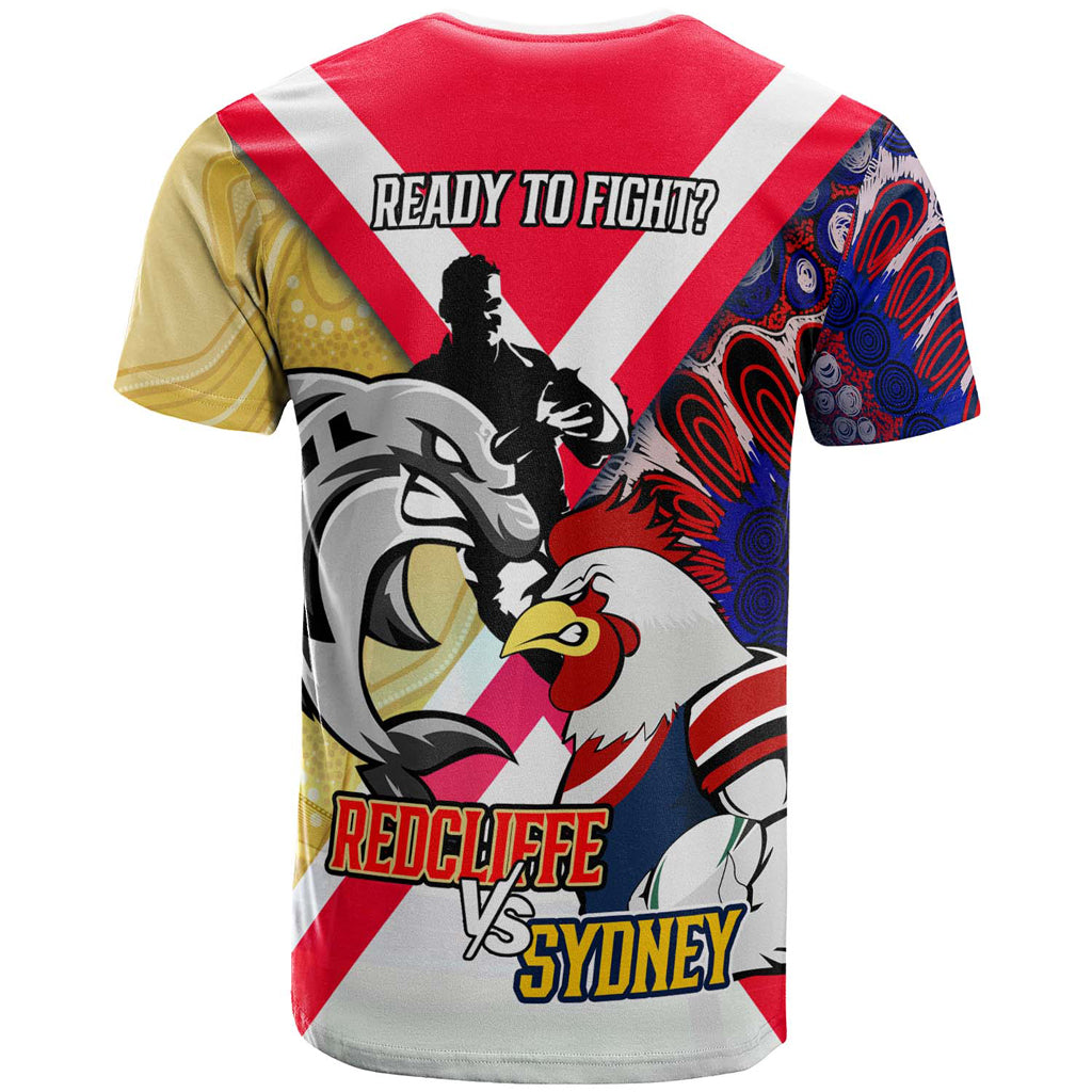 Australia Sydney VS Redcliffe Custom T-shirt - Australia Big Match Proud Of Culture - Vibe Hoodie Shop
