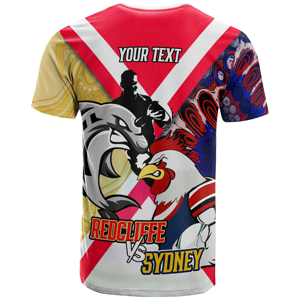 Australia Sydney VS Redcliffe Custom T-shirt - Australia Big Match Proud Of Culture - Vibe Hoodie Shop