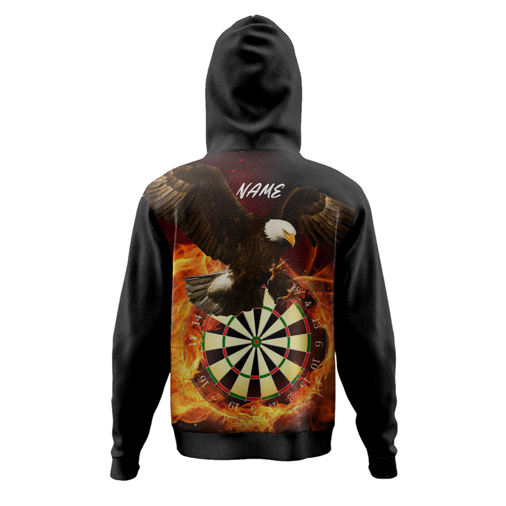 Australia Eagles Dart Custom Hoodie - Eagles Dartboard Flaming Arrow Hoodie - Vibe Hoodie Shop
