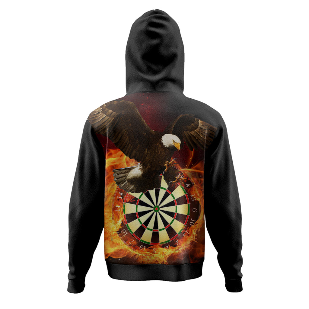 Australia Eagles Dart Custom Hoodie - Eagles Dartboard Flaming Arrow Hoodie - Vibe Hoodie Shop