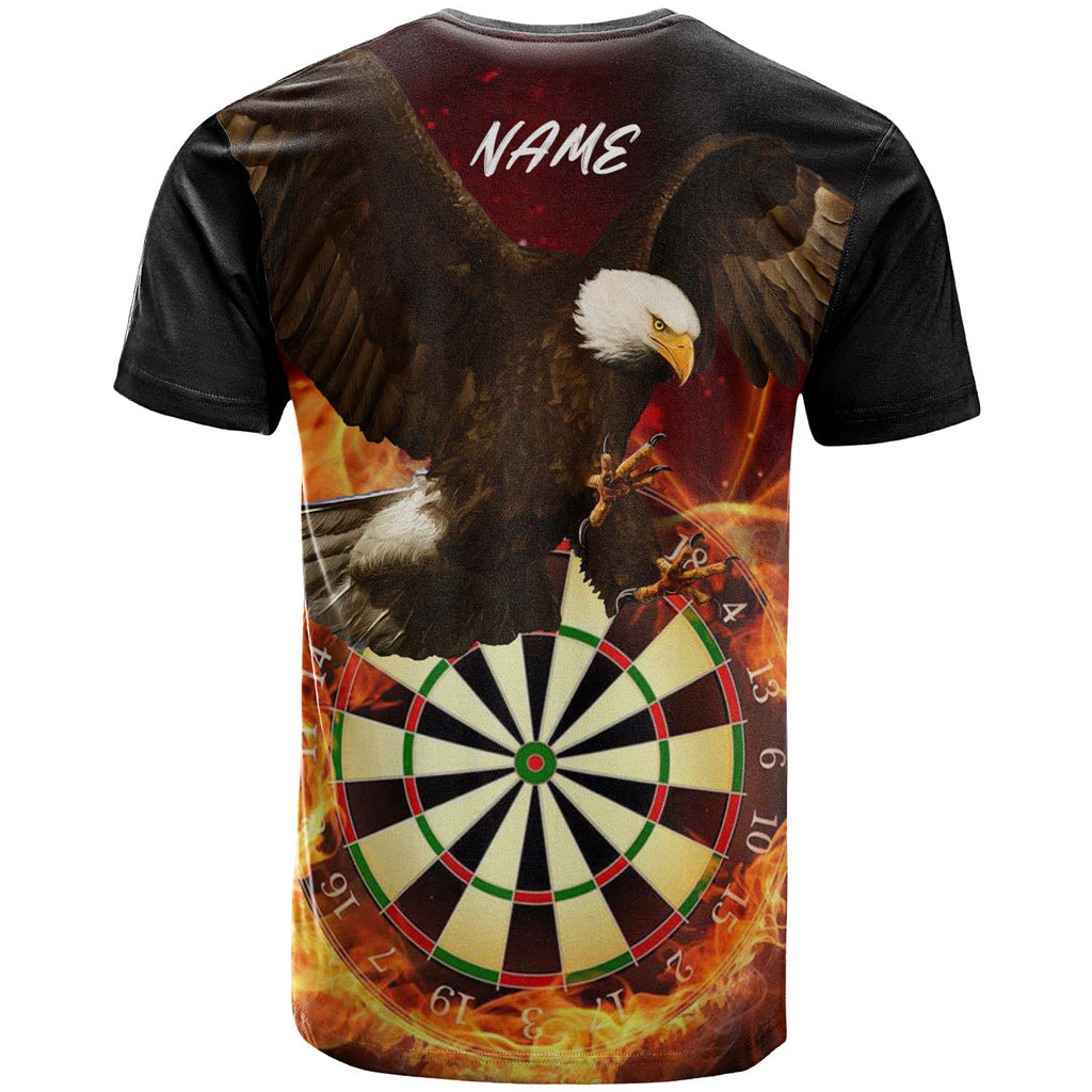 Australia Eagles Dart Custom T-shirt - Eagles Dartboard Flaming Arrow T-shirt - Vibe Hoodie Shop