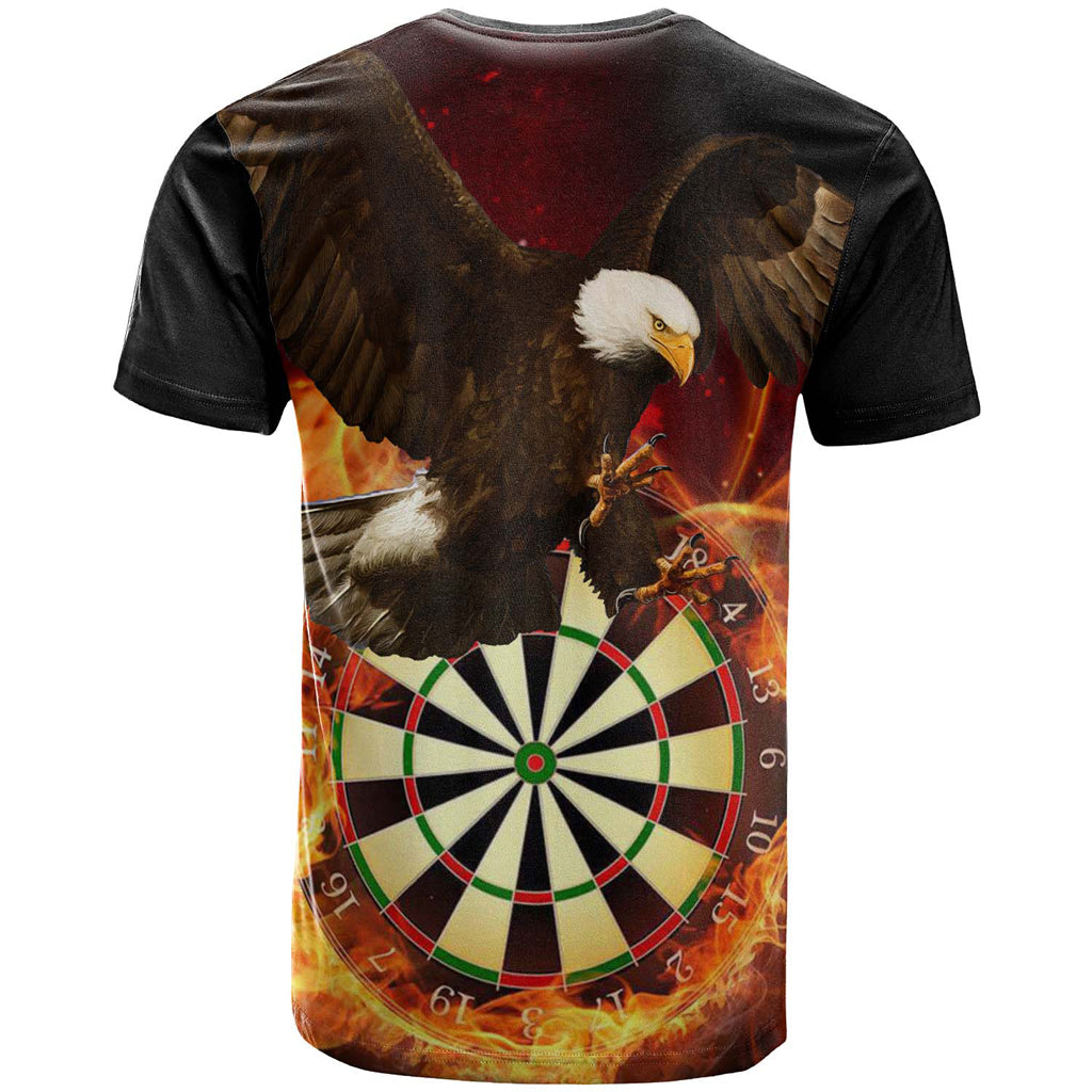 Australia Eagles Dart Custom T-shirt - Eagles Dartboard Flaming Arrow T-shirt - Vibe Hoodie Shop
