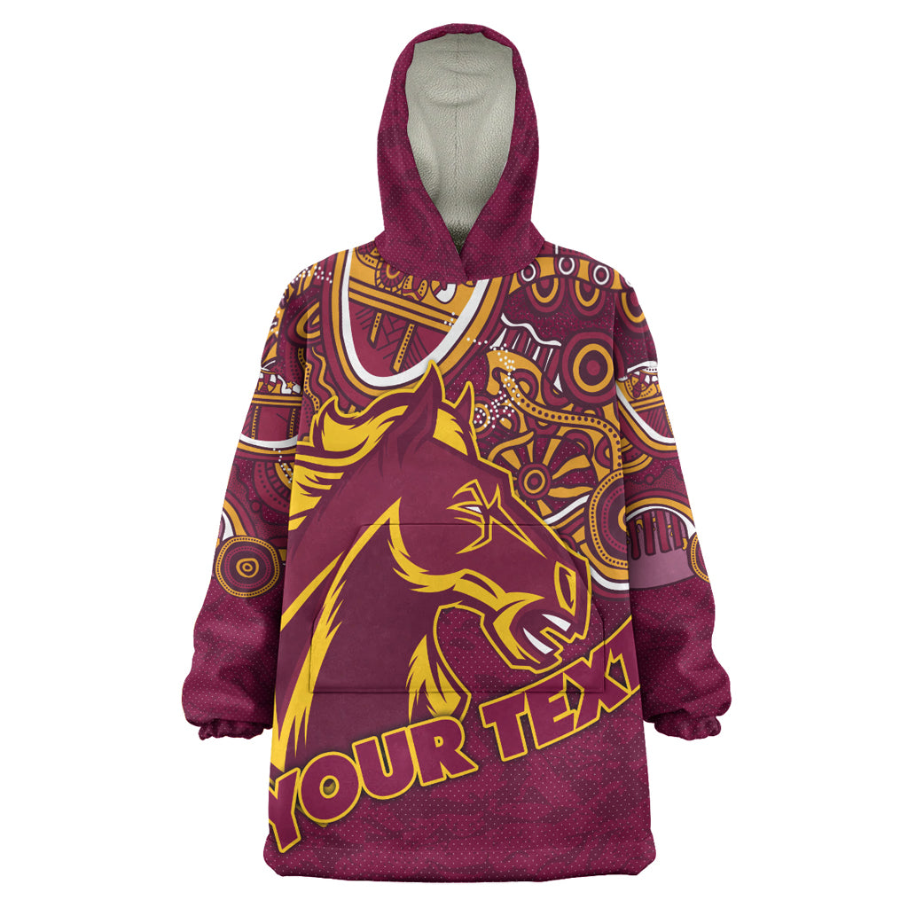 Australia Brisbane City Wearable Blanket Hoodie - Custom Super Indigenous Brisbane City Wearable Blanket Hoodie - Vibe Hoodie Shop