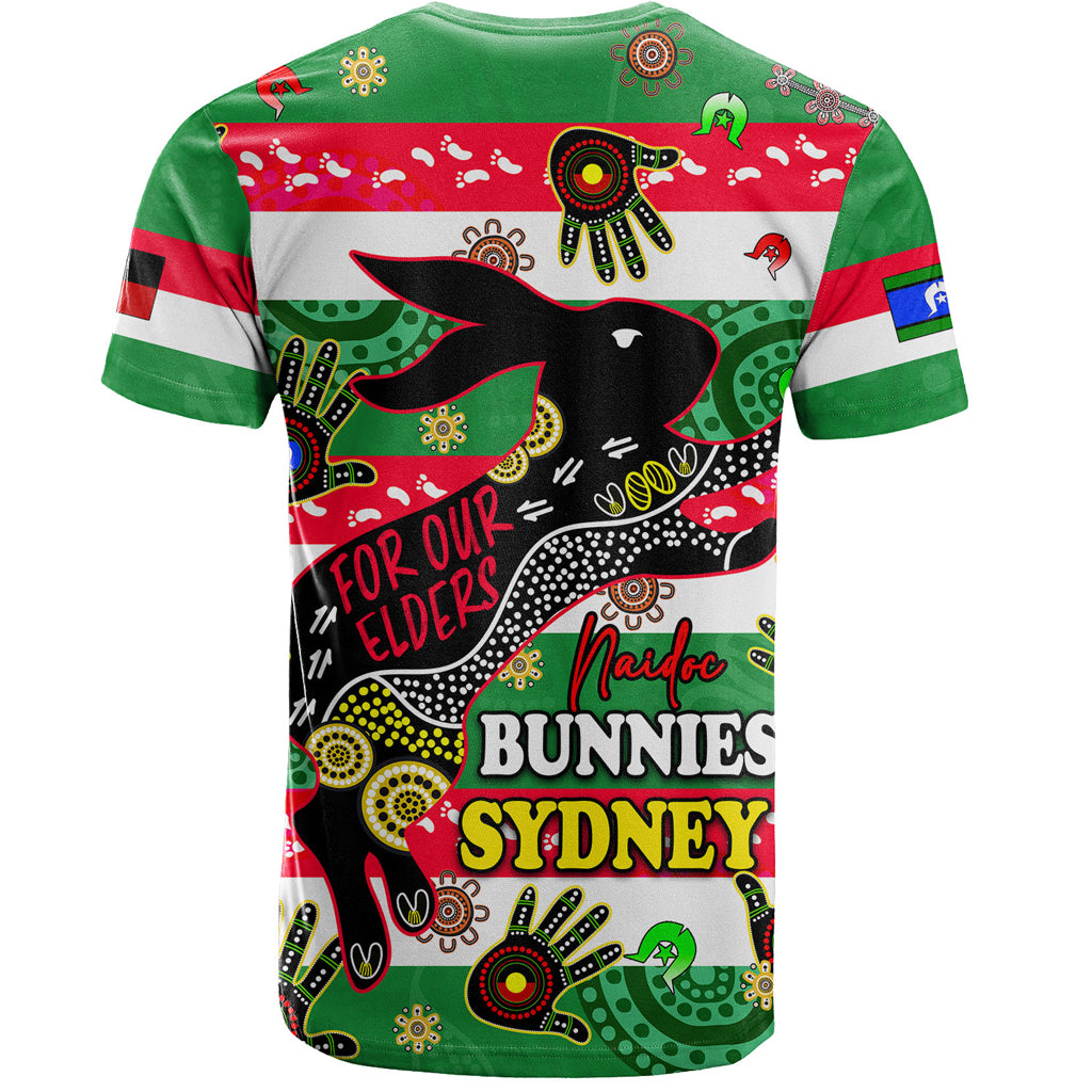 Australia South Sydney Naidoc Week Custom T-Shirt - For Our Elders Aboriginal Inspired T-Shirt - Vibe Hoodie Shop
