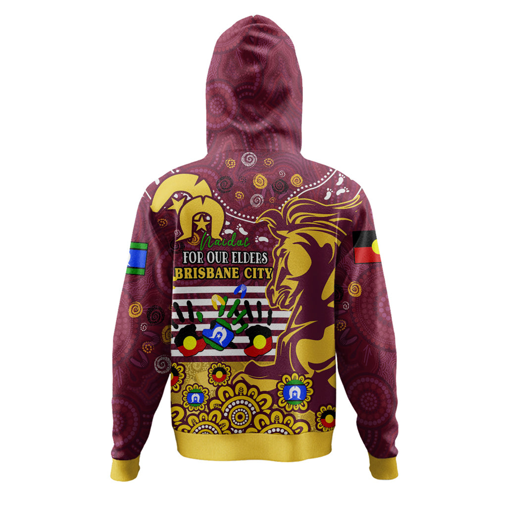 Australia Brisbane City Naidoc Week Custom Hoodie - For Our Elders Brisbane City Aboriginal Inspired Hoodie - Vibe Hoodie Shop