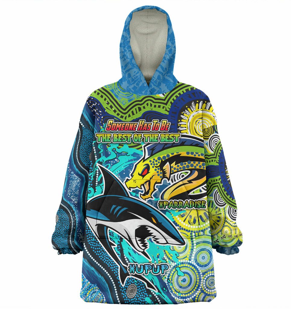 Australia Parramatta Vs Cronulla Custom Wearable Blanket Hoodie - The Best of The Best Wearable Blanket Hoodie - Vibe Hoodie Shop