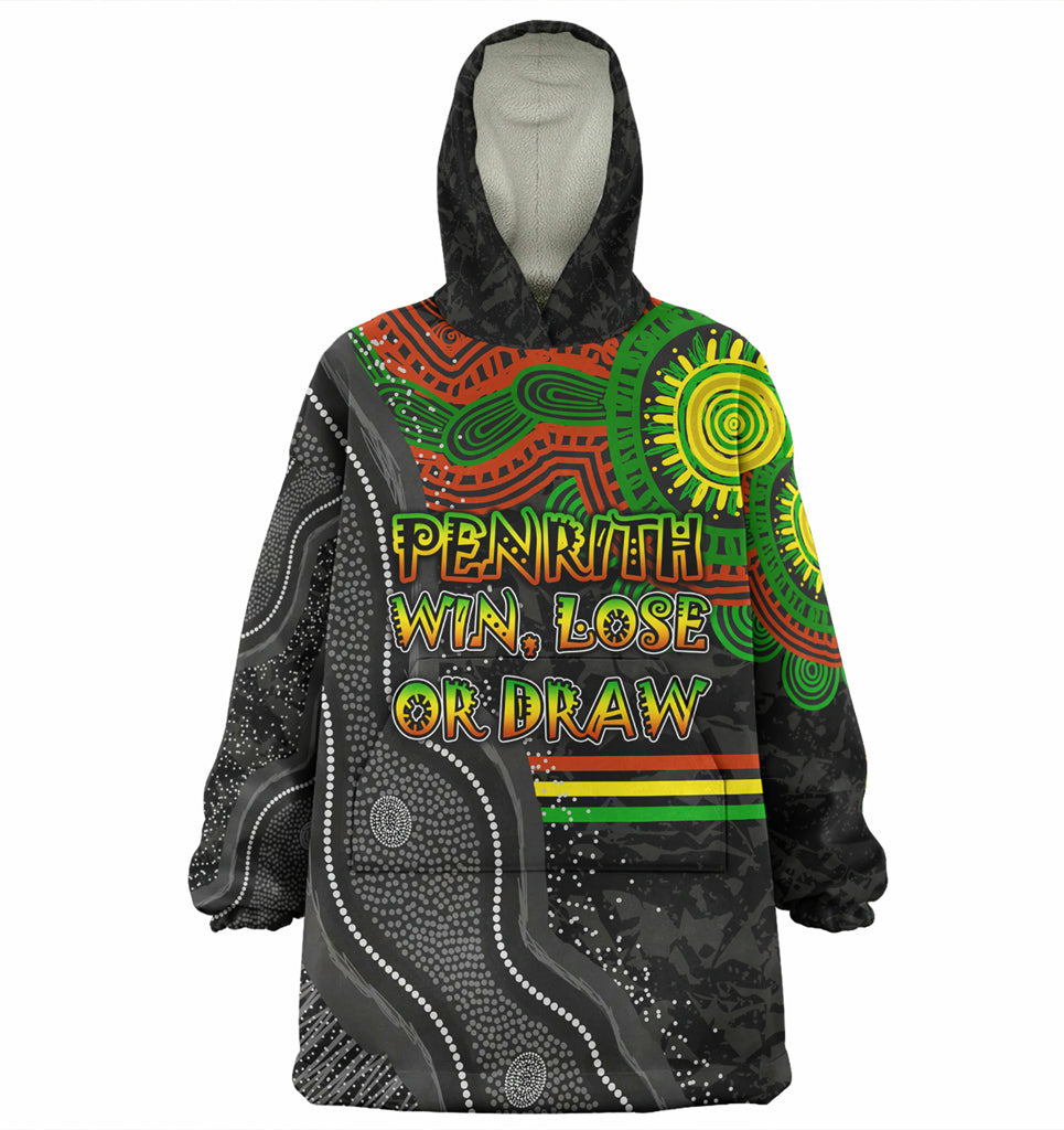 Australia Penrith Custom Wearable Blanket Hoodie Hoodie - Win, Lose or Draw Wearable Blanket Hoodie - Vibe Hoodie Shop