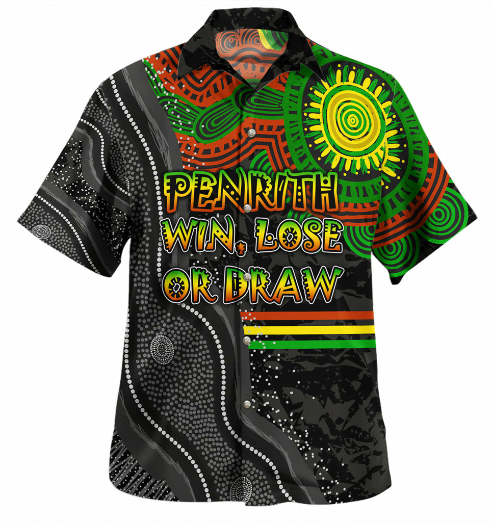 Australia Penrith Custom Hawaiian Shirt - Win, Lose or Draw Shirt - Vibe Hoodie Shop