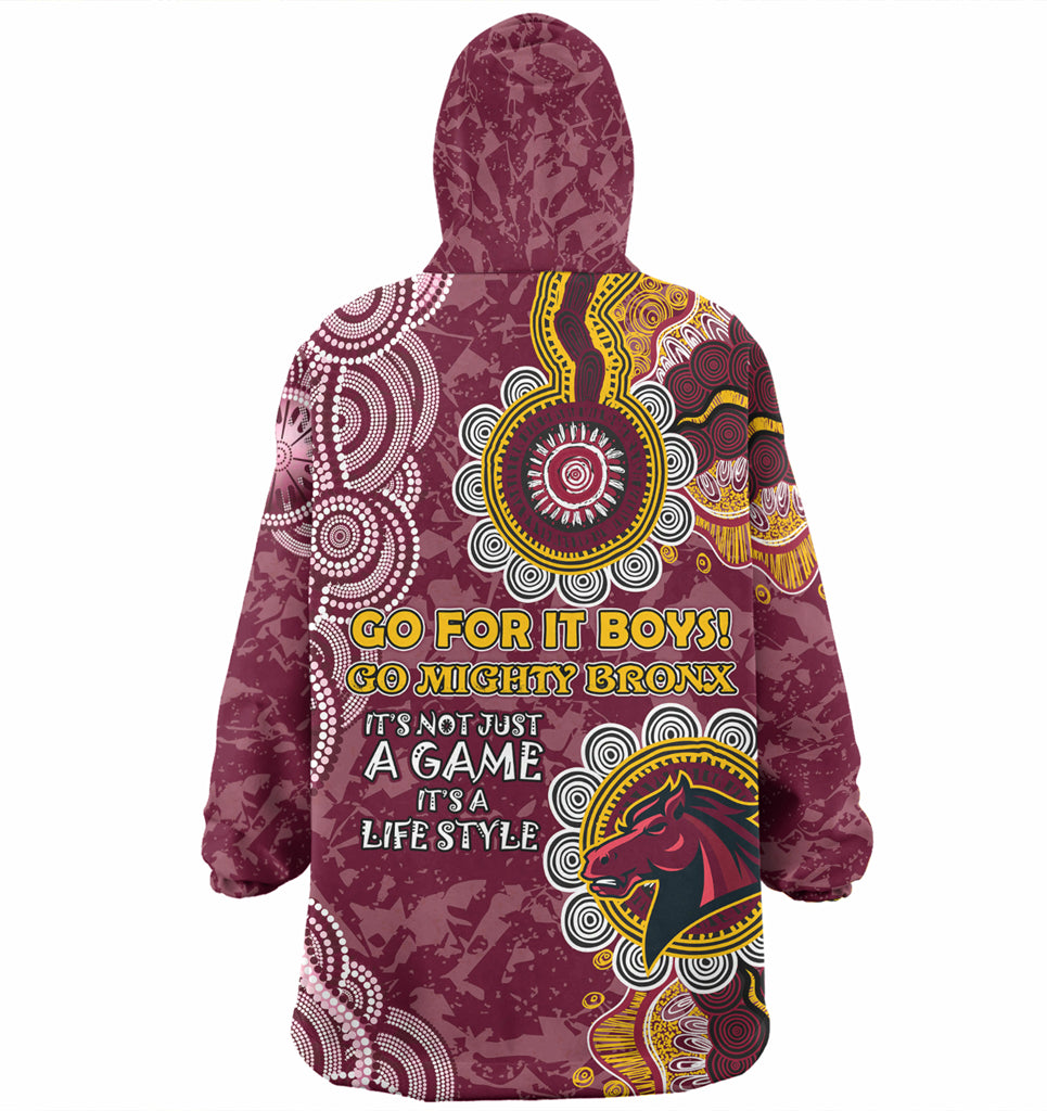 Australia Brisbane City Custom Wearable Blanket Hoodie - It's not Just a Game, it's a Life Style Wearable Blanket Hoodie - Vibe Hoodie Shop