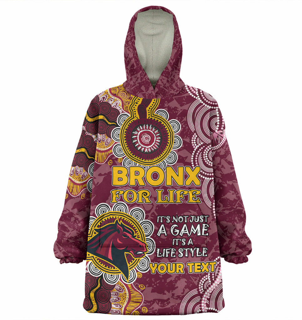 Australia Brisbane City Custom Wearable Blanket Hoodie - It's not Just a Game, it's a Life Style Wearable Blanket Hoodie - Vibe Hoodie Shop