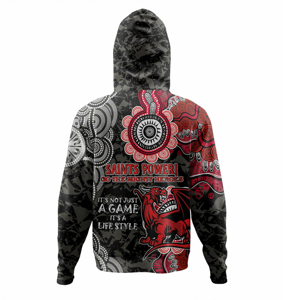 Australia Illawarra and St George Custom Hoodie - Red White Forever Hoodie - Vibe Hoodie Shop