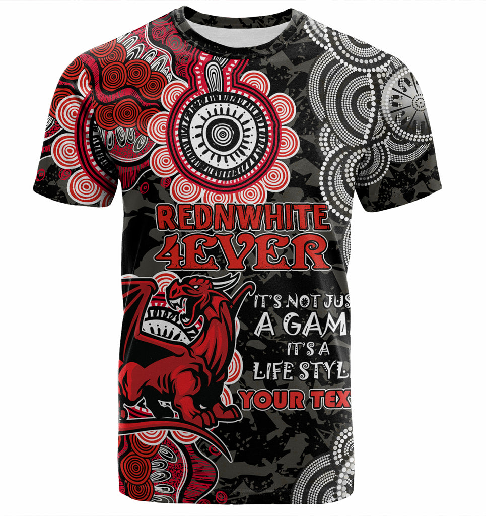 Australia Illawarra and St George Custom T-shirt - Red White Forever T-shirt - Vibe Hoodie Shop