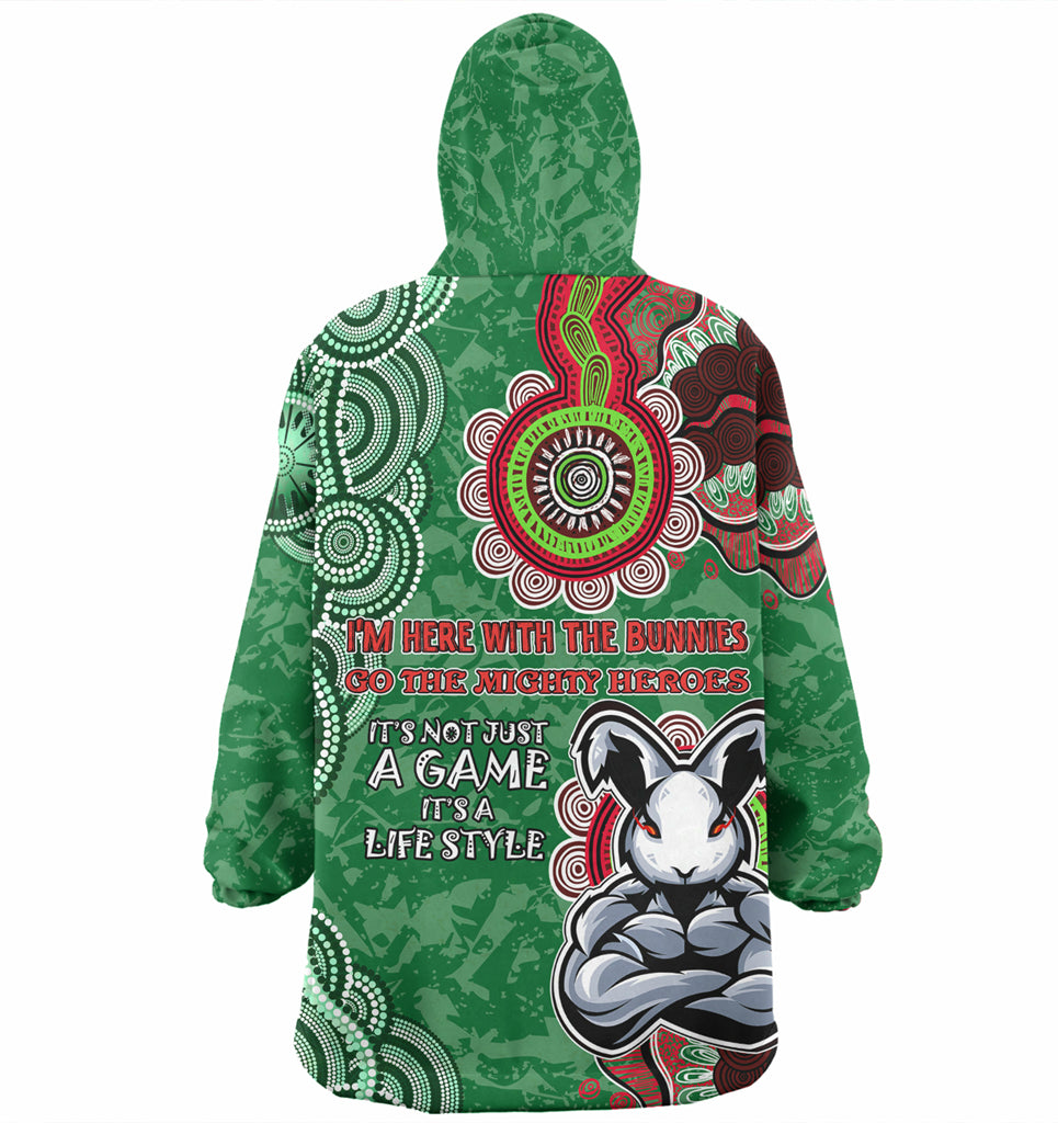 Australia South of Sydney Custom Wearable Blanket Hoodie - Bunnies for Life Wearable Blanket Hoodie - Vibe Hoodie Shop