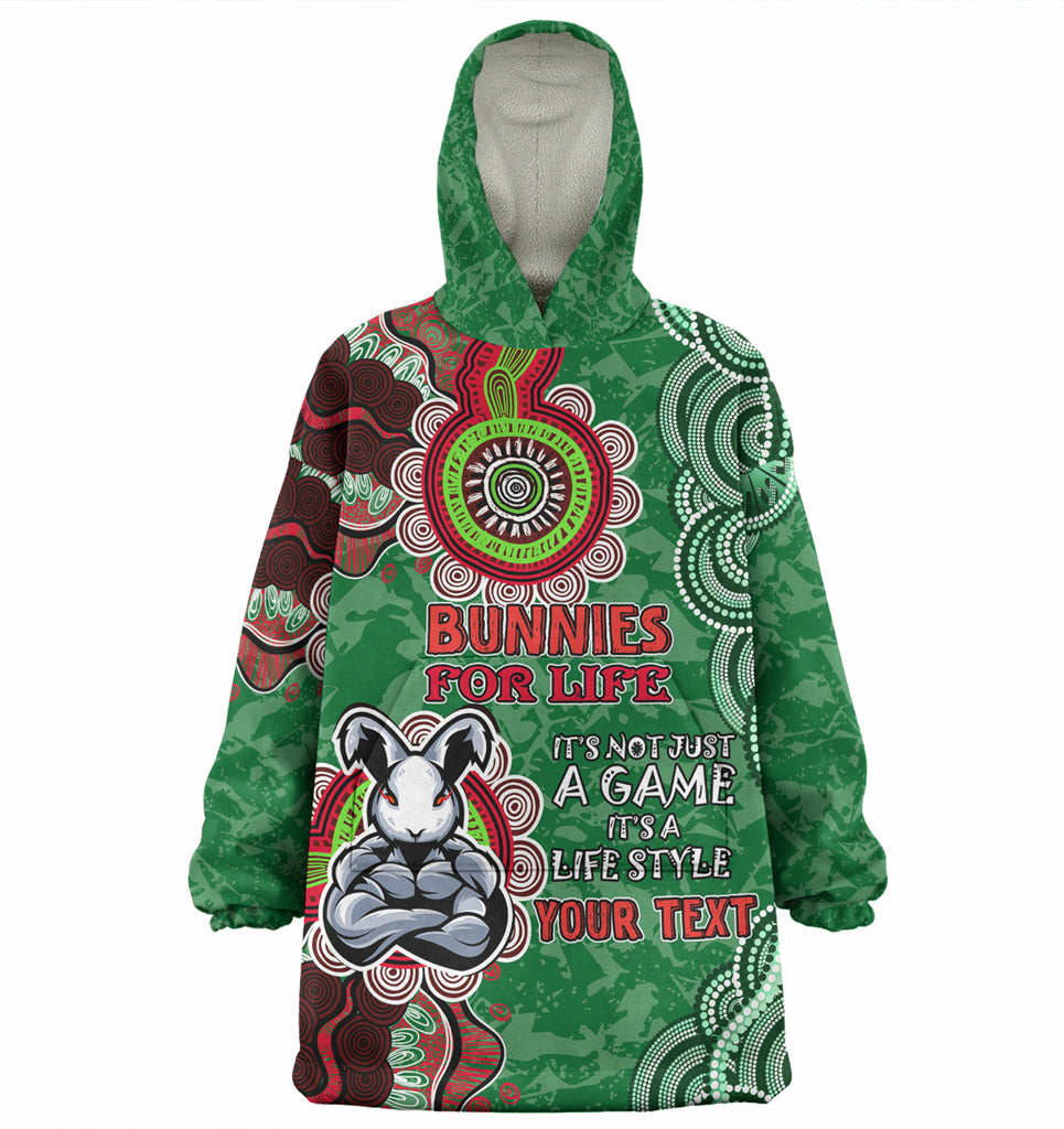 Australia South of Sydney Custom Wearable Blanket Hoodie - Bunnies for Life Wearable Blanket Hoodie - Vibe Hoodie Shop